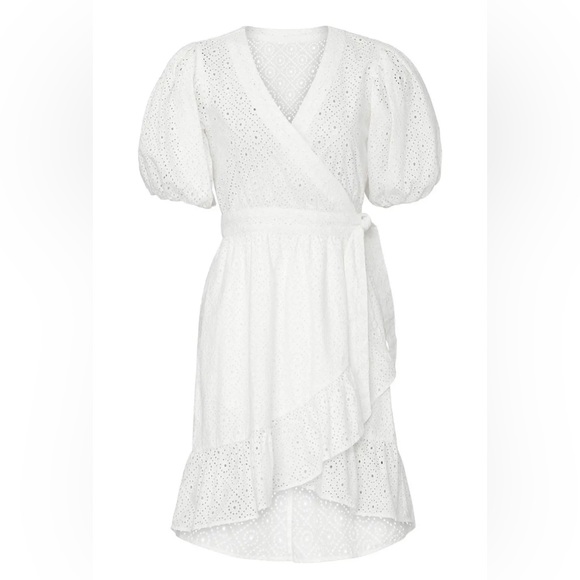 Scotch & Soda Broderie Anglaise Wrap Dress, Size S - Picture 5 of 16